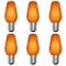 Luxrite C7 LED Orange Light Bulbs for String Lights 0.5W Enclosed Fixture Rated E12 Candelabra Base, 6PK LR21756-6PK - alternate 1